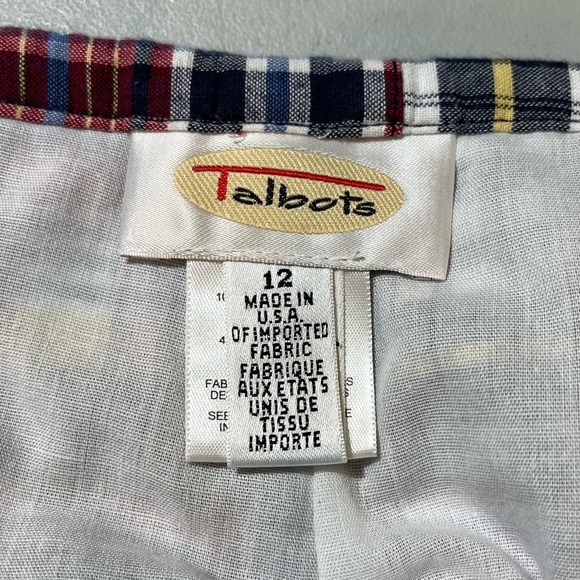 Talbots Multicolor Plaid Ankle Pants - Picture 8 of 12
